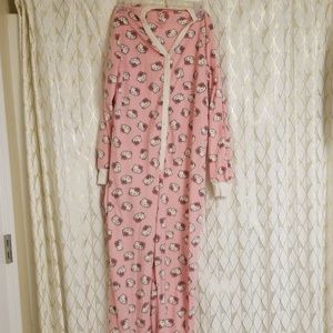 Hello Kitty Onesie with butt-button opening